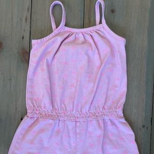 Pink flamingo romper